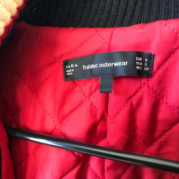 Zara East Village NY Wool Bomber Military Jacket - Picture 4 of 5